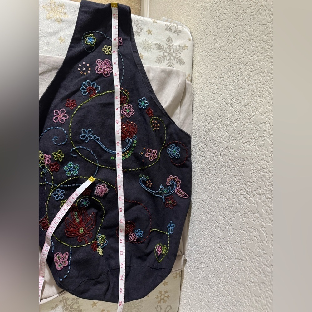 Bohemian Style  Crossbody Beaded Embroidered One Shoulder Bag/Purse Medium - Picture 5 of 11